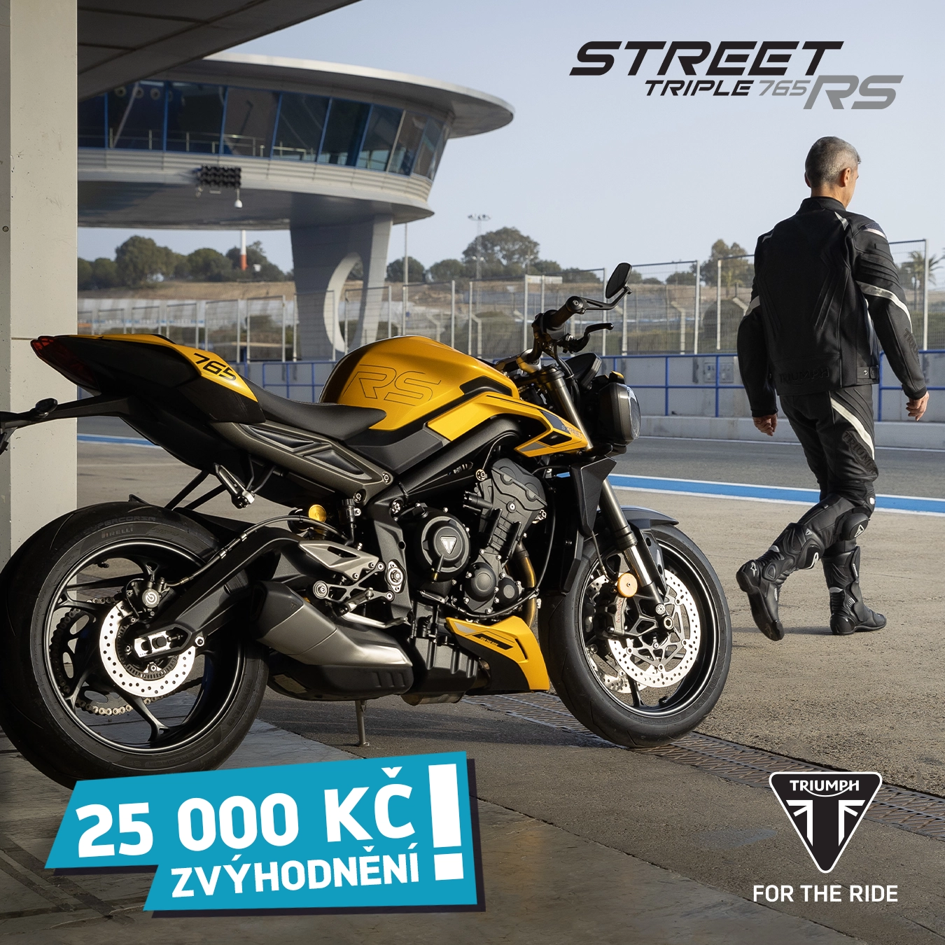 TRIUMPH STREET TRIPLE 765 RS NYNÍ VÝHODNĚJI O 25 000 KČ!